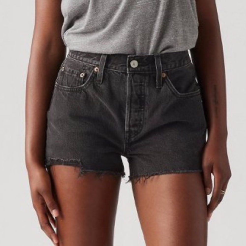 Levi's 501 Original Fit High-Rise Women's Jean Shorts - Black